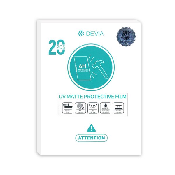 6H MATE 2024 2 Hidrogel UV 6H Antihuella Mate 0.19MM (20pcs)