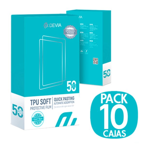Pack 10 Cajas Hidrogel HD TPU Soft 2026