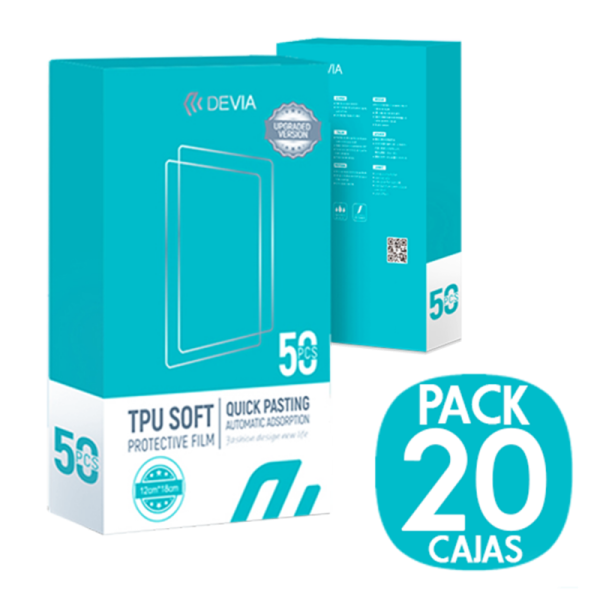 Pack 20 Cajas Hidrogel HD TPU Soft 2026