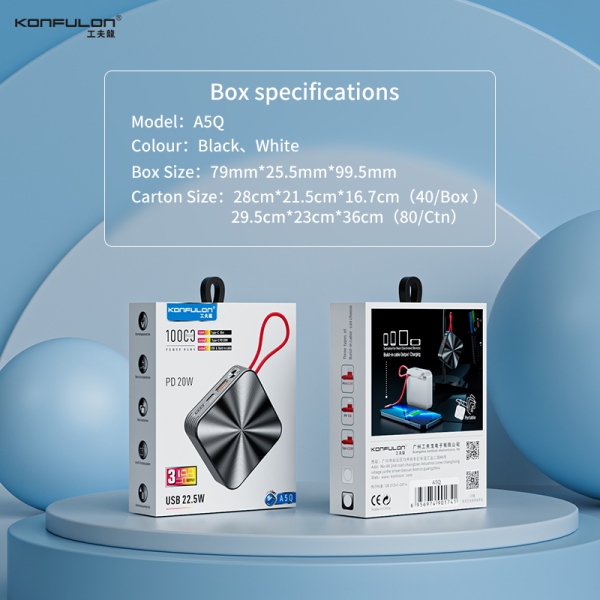 A5Q IP 1 Power Bank Konfulon A5Q / iPhone