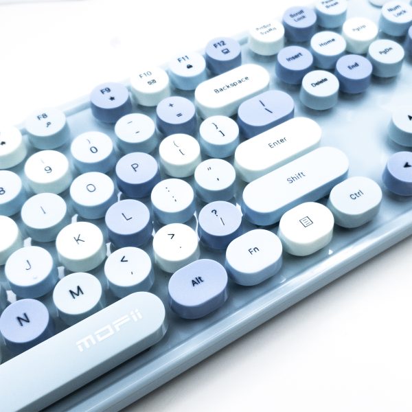 28 Teclado Mofii Sweet + Mouse (Azul)
