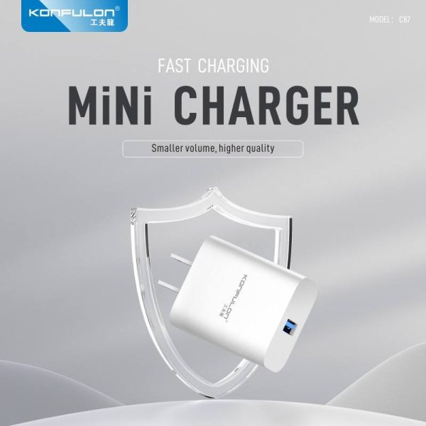 Kit Cargador Konfulon C87 A/iPhone
