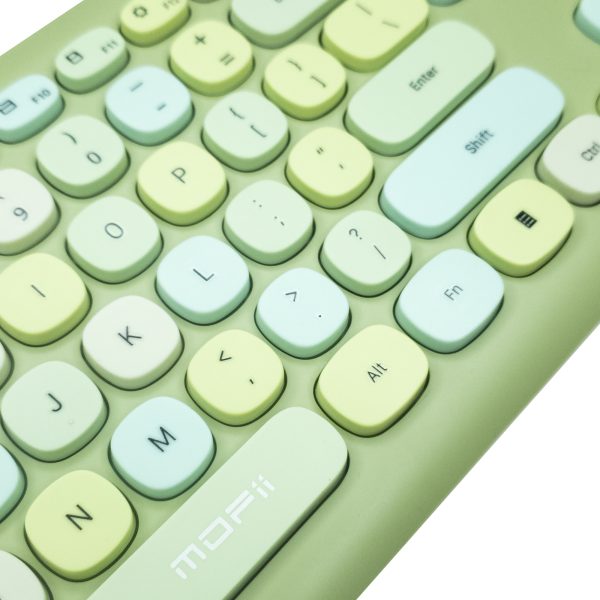 4 Teclado Inalámbrico Mofii 666 (verde)