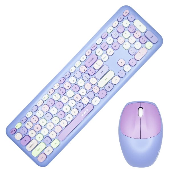 45 Teclado Inalámbrico Mofii 666 (morado)