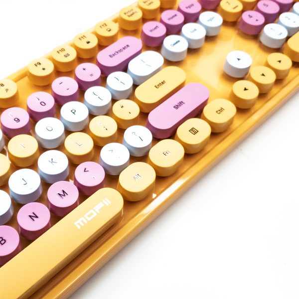 45 Teclado Mofii Sweet + Mouse (Amarillo)