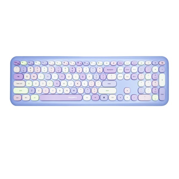 7 Teclado Inalámbrico Mofii 666 (morado)