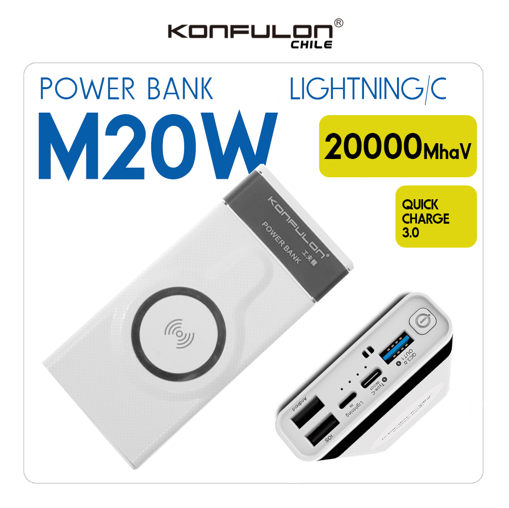 Artboard 6 Power Bank Konfulon M20W 20000Mha