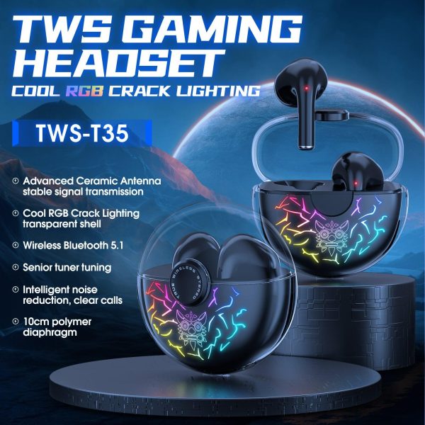 Audifono Bluetooth Tws Onikuma T35 Negro