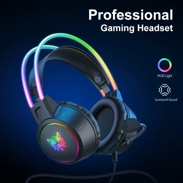 Audifono Gamer Onikuma X15 Pro Negro RGB