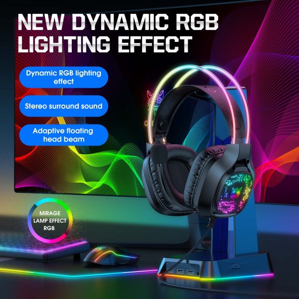 Audifono Gamer Onikuma X22 Negro RGB