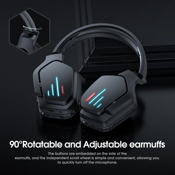 b60_cuad (3) Audifono Bluetooth Onikuma B60 Negro
