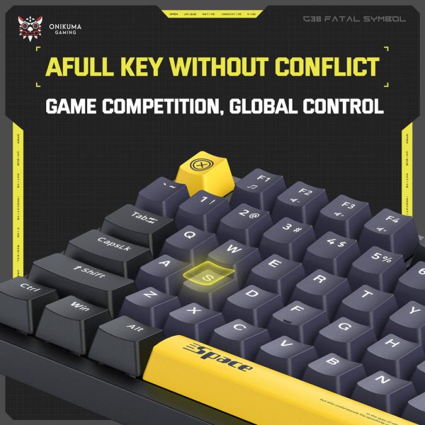 Teclado Mecánico Onikuma G38 Negro RGB