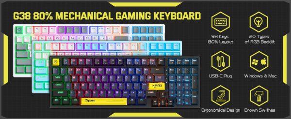 g38_publicidad (2) Teclado Mecánico Onikuma G38 Blanco RGB