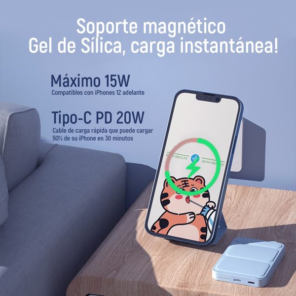 PowerBank Magsafe con Stand 20W Devia Negro