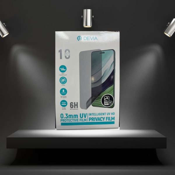 6H PRIVACY BRILLANTE 10PCS Hidrogel UV 6H Antiespía HD Transparente (10pcs)