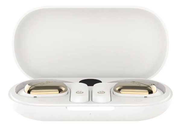 Audífonos Devia Ows Lite1 Livianos Cómodos Bluetooth Beige 2049