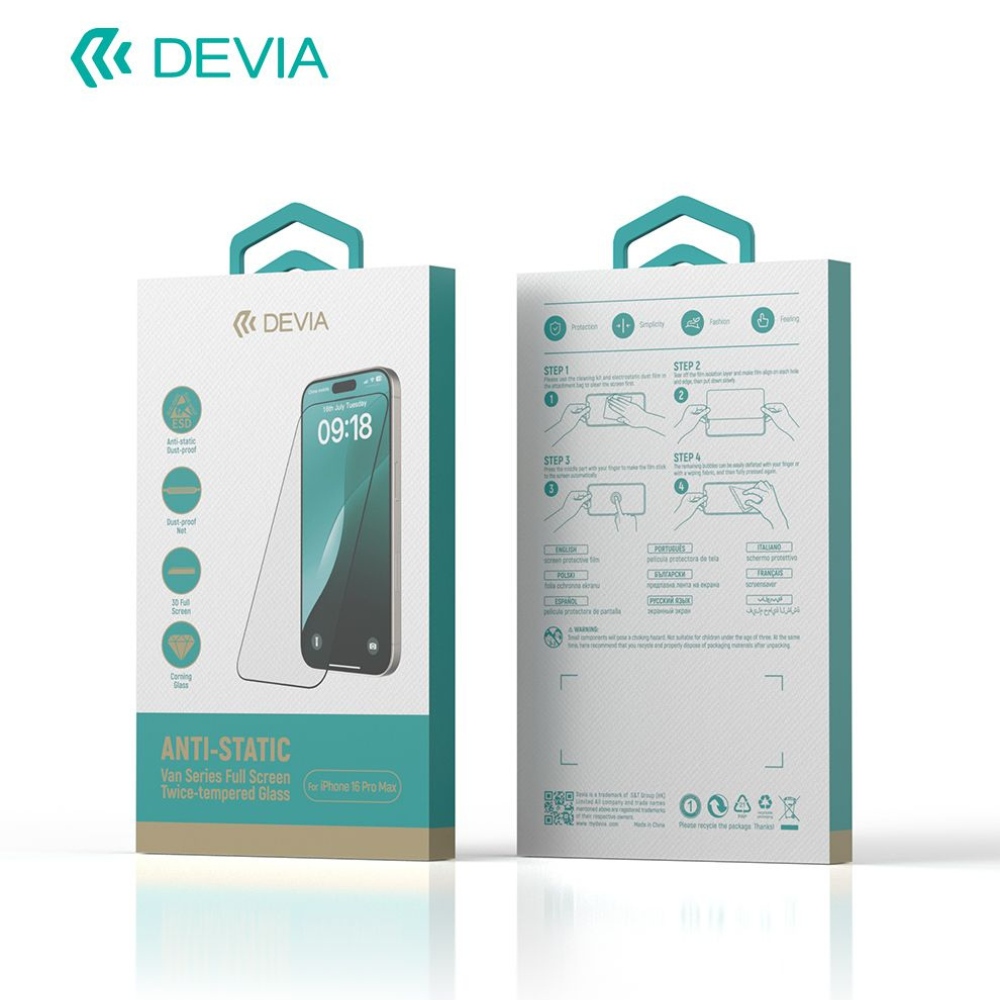 iPhone 16 Vidrio HD Transparente 5521