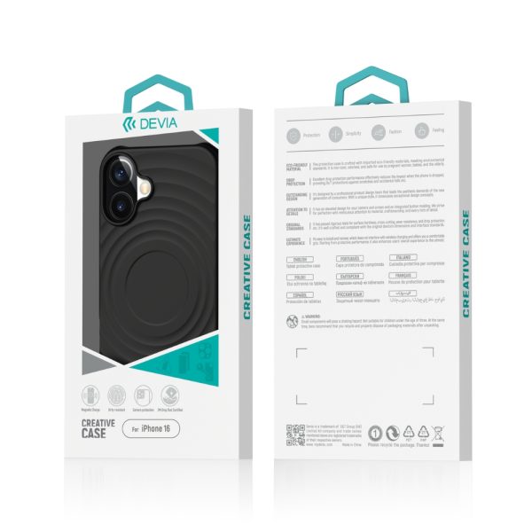 iPhone 16: Carcasa Silicona Antidrop Magsafe Negro 5941