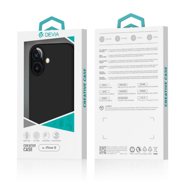 iPhone 16: Carcasa Silicona Hard Magsafe Negro 6382