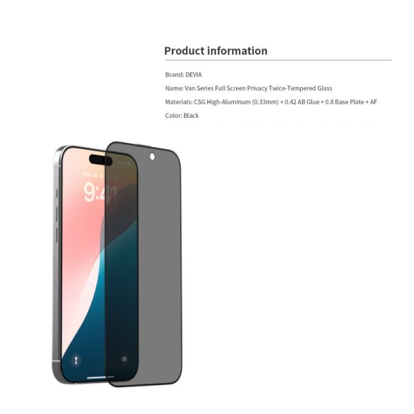 2 iPhone 16 Vidrio Privacy Antiespia 5569