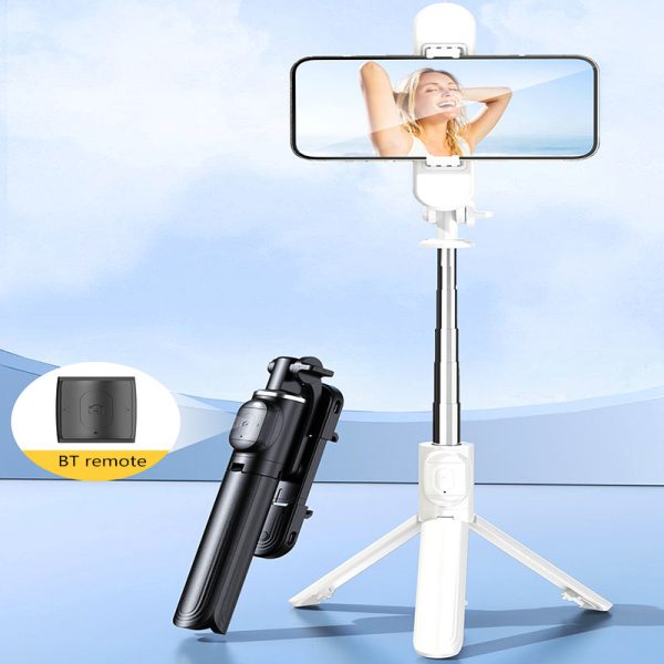 Palo Selfie ZPG020 1M con Trípode y Doble Luz LED