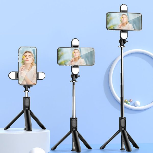 Palo Selfie ZPG020 1M con Trípode y Doble Luz LED