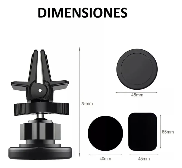 Soporte Auto IRM 01722 Magnético para Rejilla de Ventilación