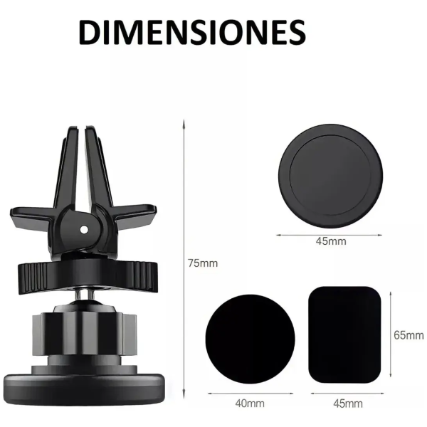Soporte Auto IRM 01722 Magnético para Rejilla de Ventilación