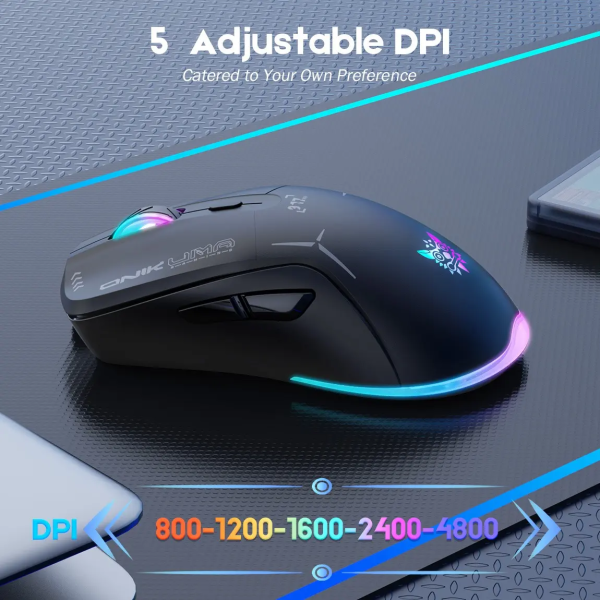 Mouse Gaming Inalámbrico Onikuma CW917 RGB Alta Precisión