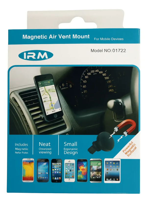 Soporte Auto IRM 01722 Magnético para Rejilla de Ventilación