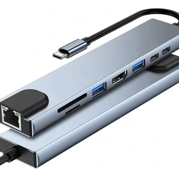 Adaptador Multipuerto USB-C 8 en 1 Profesional con HDMI 4K