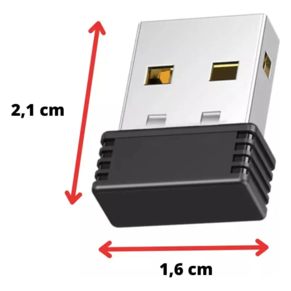 Mini Adaptador WiFi USB LV-UW06 950Mbps Alta Señal
