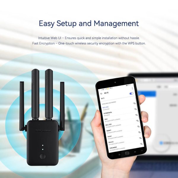 Adaptador WiFi USB PIX-LINK 300Mbps para PC Mini