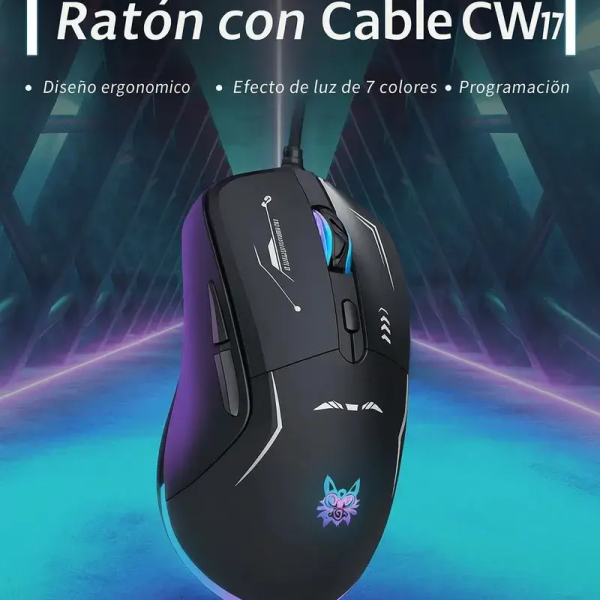 Onikuma CW917 Mouse Gamer RGB 3600 DPI Cableado