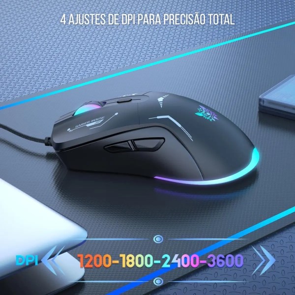 Onikuma CW917 Mouse Gamer RGB 3600 DPI Cableado