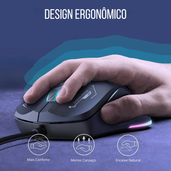 Onikuma CW917 Mouse Gamer RGB 3600 DPI Cableado