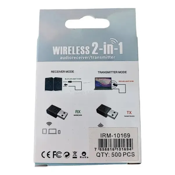 Adaptador Bluetooth IRM B16C USB Transmisor y Receptor 2 en 1