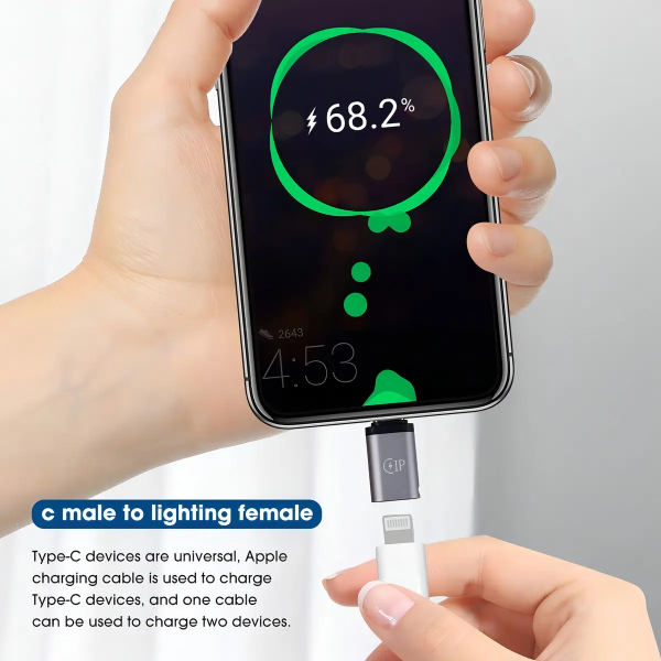 Adaptador IRM Lightning Hembra A Usb-c Macho Carga iPhone