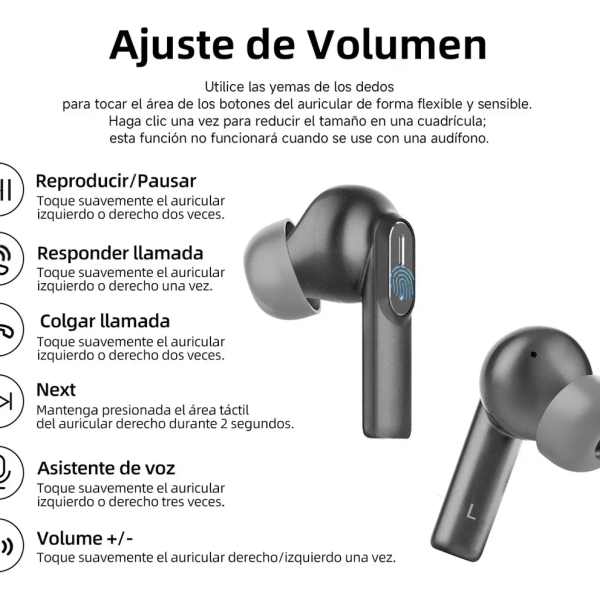 Audífonos Bluetooth Imiki MT2 Caja Metálica Dual Mic ENC Negro