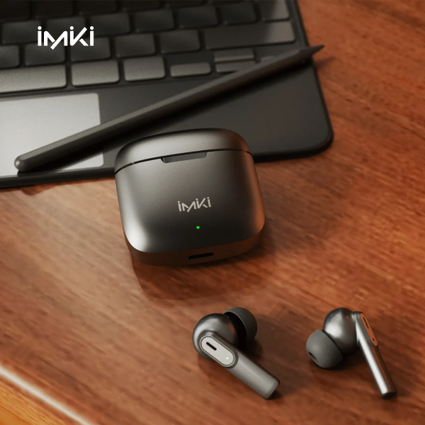 Audífonos Bluetooth Imiki MT2 Caja Metálica Dual Mic ENC Negro