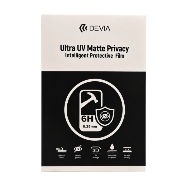 2 Hidrogel UV 6H Antiespía Mate 0.25mm 2026 (10pcs)