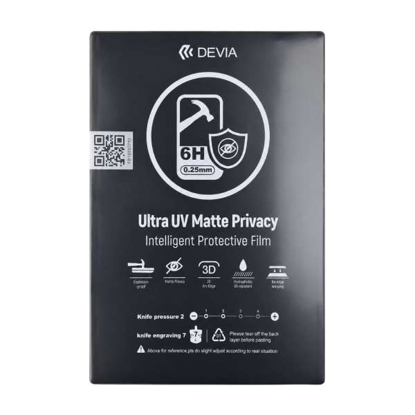 4 Hidrogel UV 6H Antiespía Mate 0.25mm 2026 (10pcs)