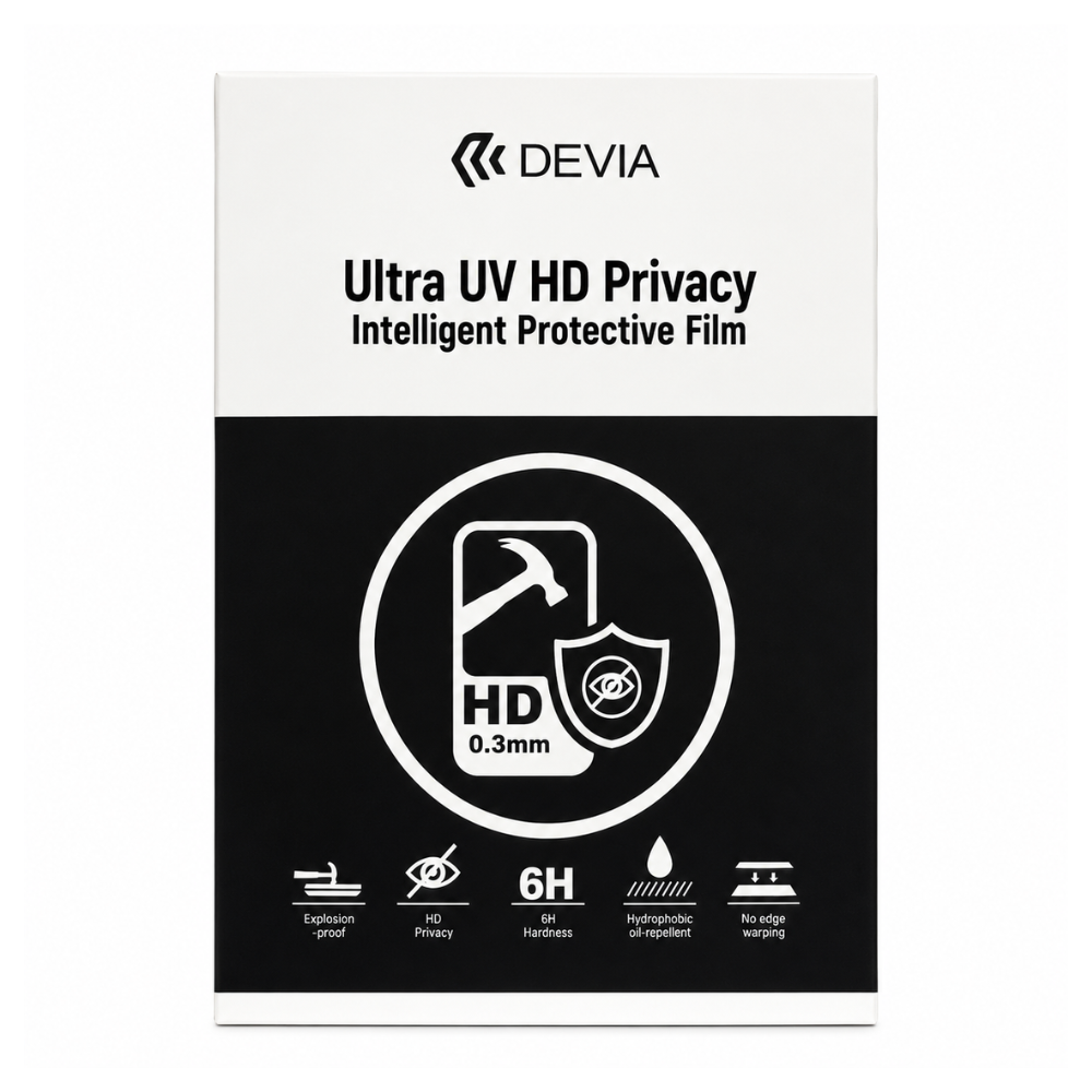 5 Hidrogel UV 6H Antiespía HD Transparente 0.3mm 2026 (10pcs)