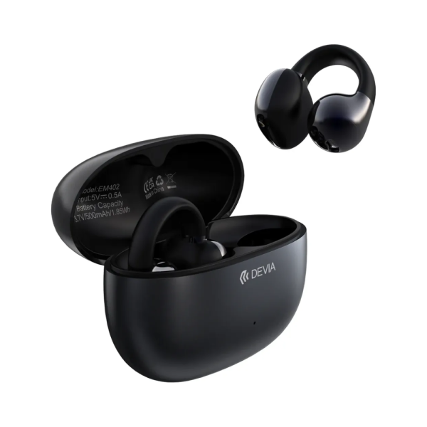 6 Audífono Bluetooth Devia Ows PRO2 Clip Negro 2261