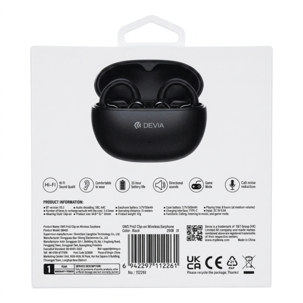 Gemini_Generated_Image_rgoa9crgoa9crgoa Audífono Bluetooth Devia Ows PRO2 Clip Negro 2261